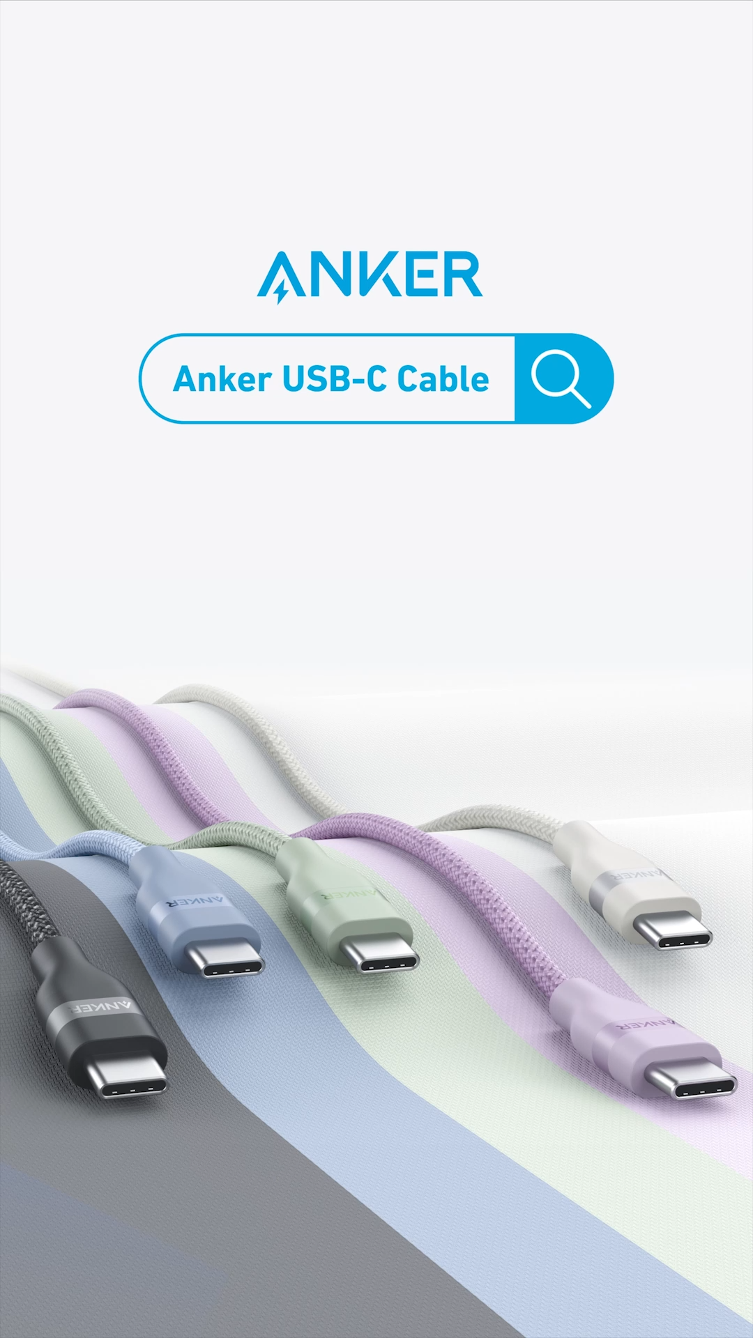 Anker USB-C to USB-C Cable (3ft / 6ft) 240W Upcycled-Braided Fast Charging Cable Type C for iPhone 16 MacBook Pro A82E2