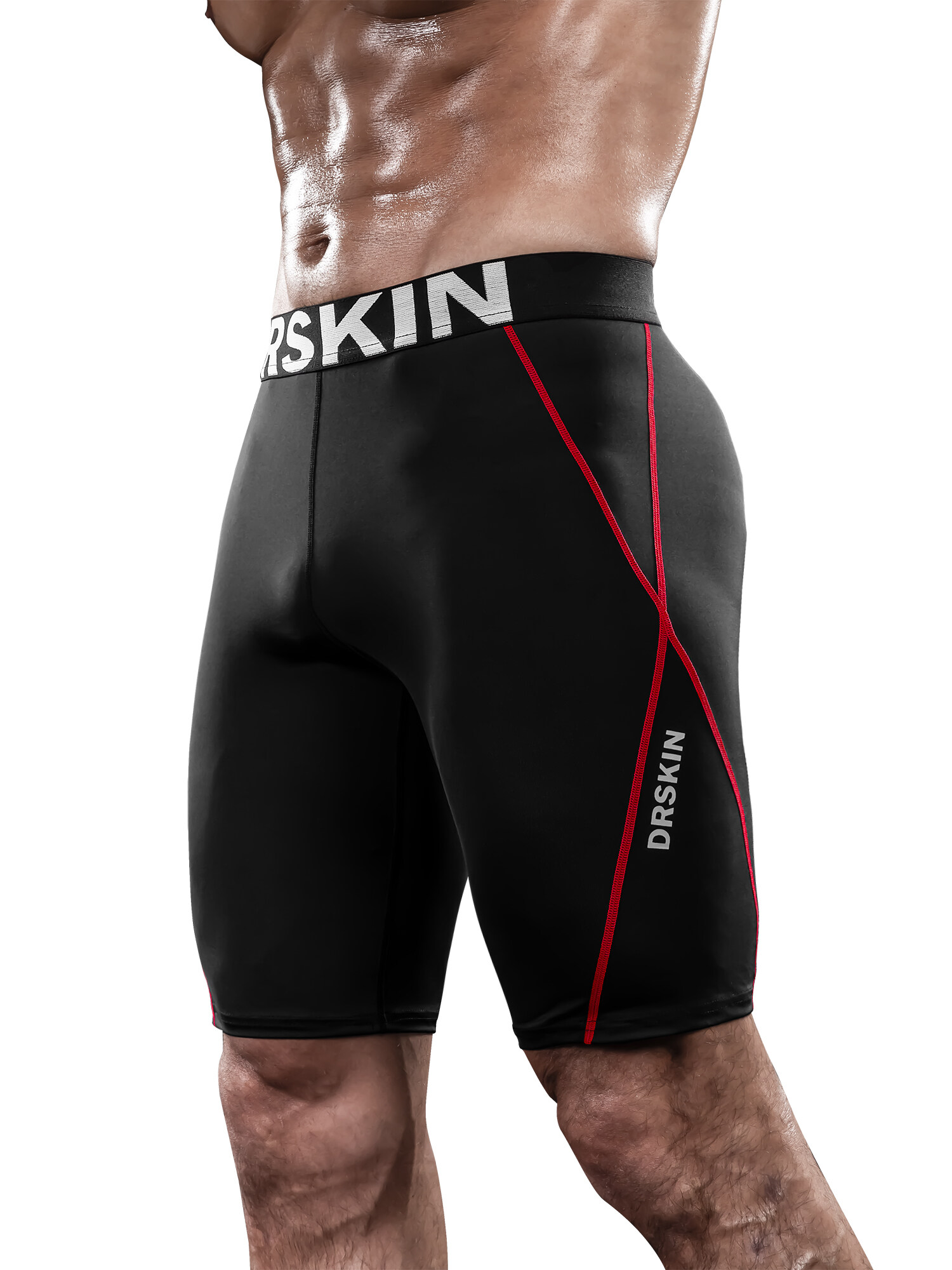 DRSKIN Made In Korea Men`s Shorts Workout Leggings Compression Skin Tights Baselayer Running Jogger Bodybuilding Fitness Cycling